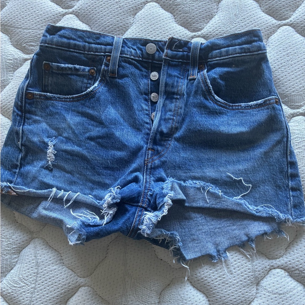 Levi’s cut off Blue Denim Women's Shorts